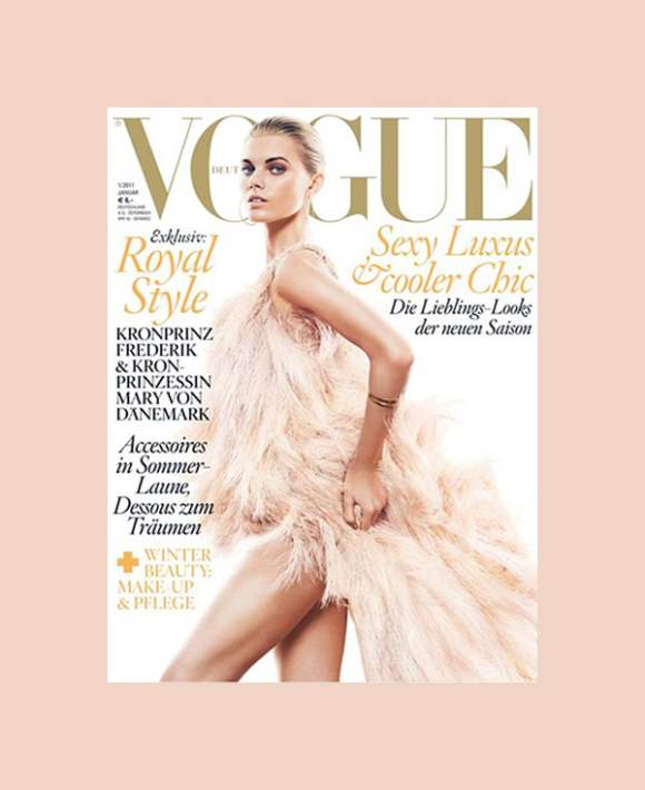 Maryna Linchuk for Vogue Germany January 2011