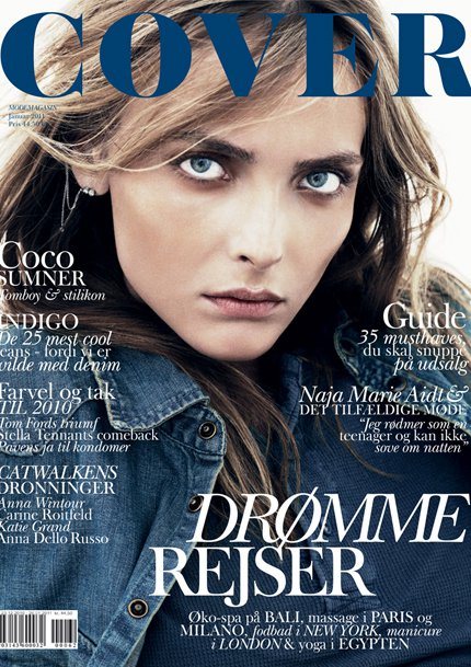 Snejana Onopka for Cover Denmark January 2011