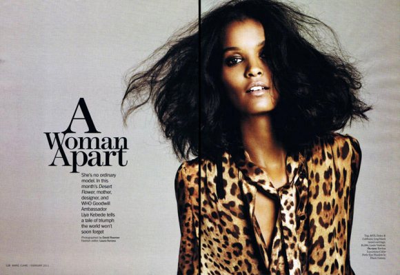 Liya Kebede Marie Claire US February 2011 1