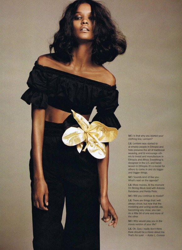Liya Kebede Marie Claire US February 2011 6