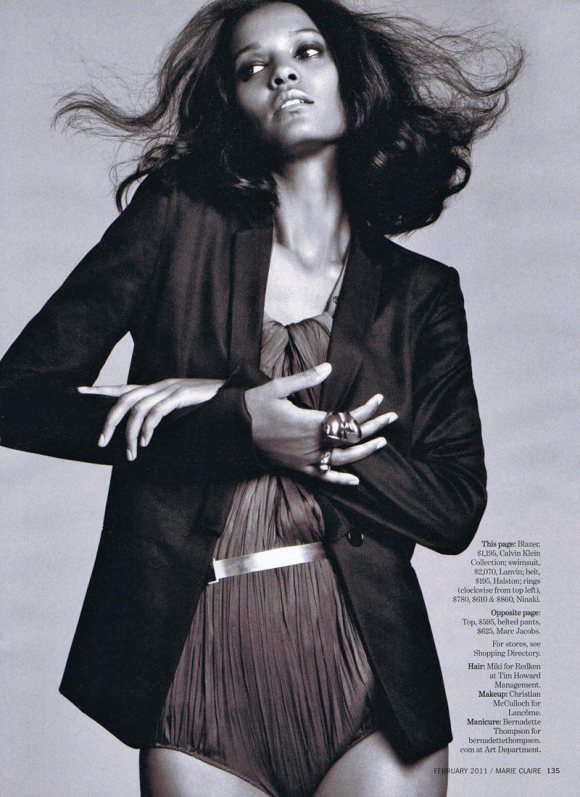 Liya Kebede Marie Claire US February 2011 7