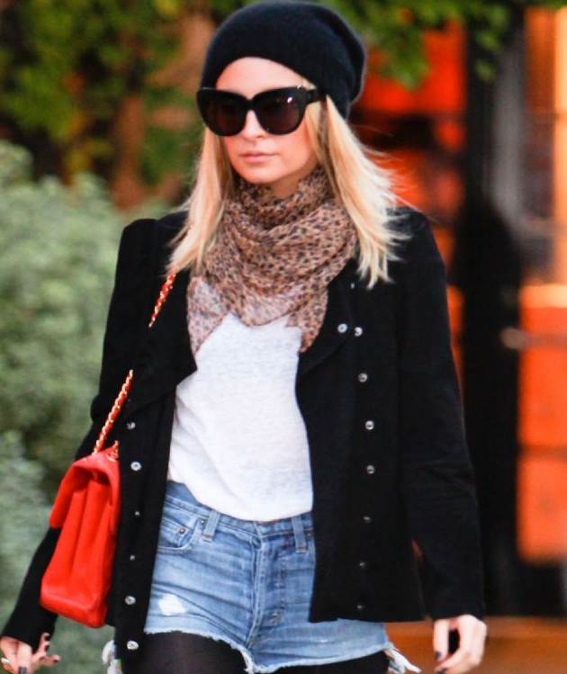 Nicole Richie winter look