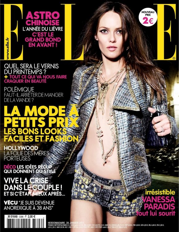 Vanessa Paradis Elle France January 2011