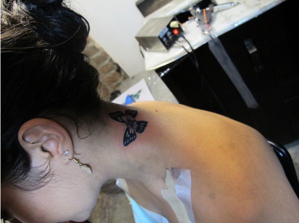 Vanessa Hudgens gets inked for life butterfly-tattoo