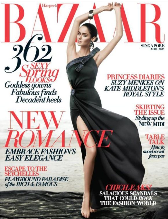 Nicole Trunfio Harpers Bazaar Singapore April 2011