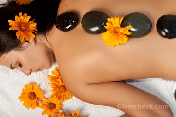 Hot stone therapy