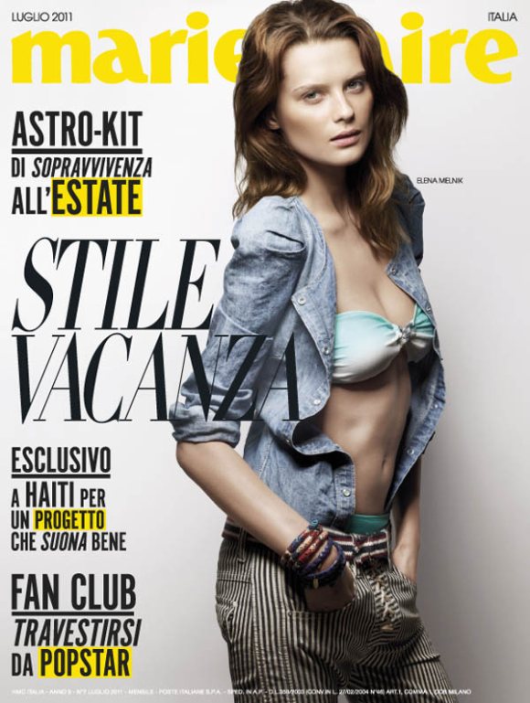 Elena Melnik Marie Claire Italia July 2011