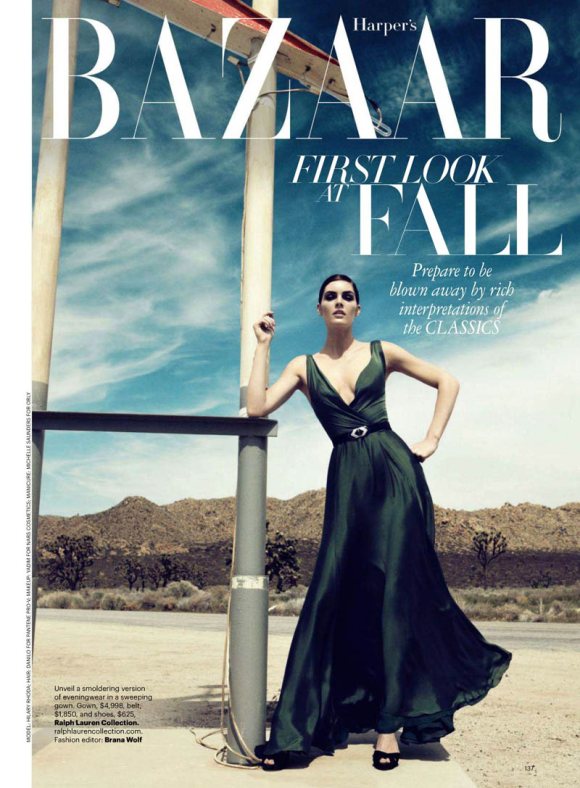 Hilary Rhoda Harpers Bazaar US June July 2011