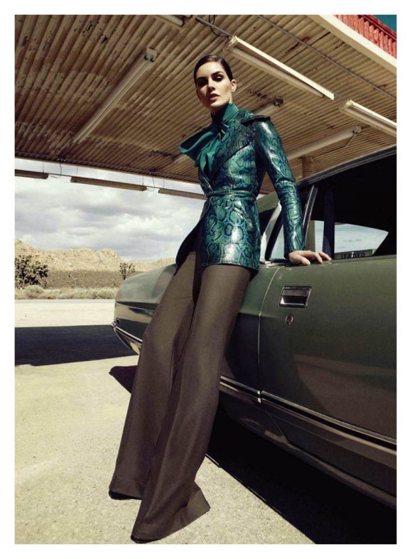 Hilary Rhoda Harpers Bazaar US June July 2011