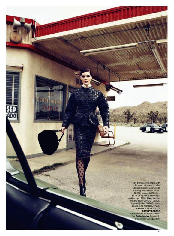 Hilary Rhoda Harpers Bazaar US June July 2011