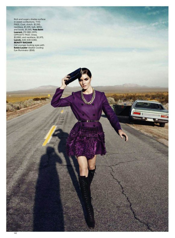 Hilary Rhoda Harpers Bazaar US June July 2011