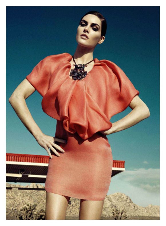 Hilary Rhoda Harpers Bazaar US June July 2011