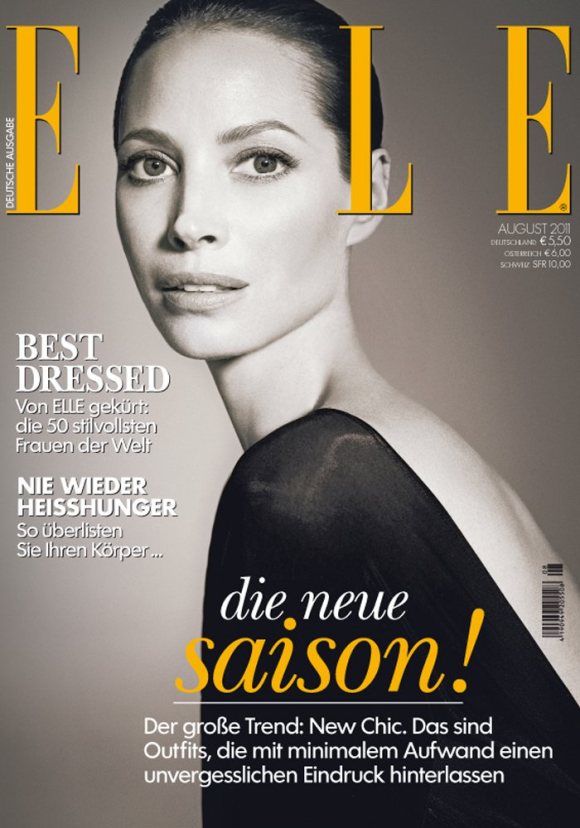 Christy Turlington Elle Germany August 2011