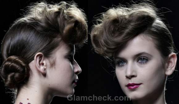 Hairstyle Vintage Pompadour with Bun how to