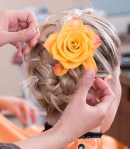 Hairstyle how to french braid bun-3