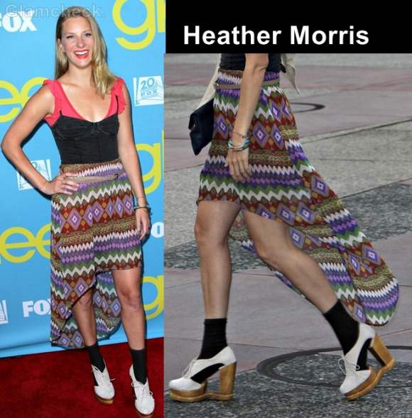 asymmetrical front and back hem skirt heather morris