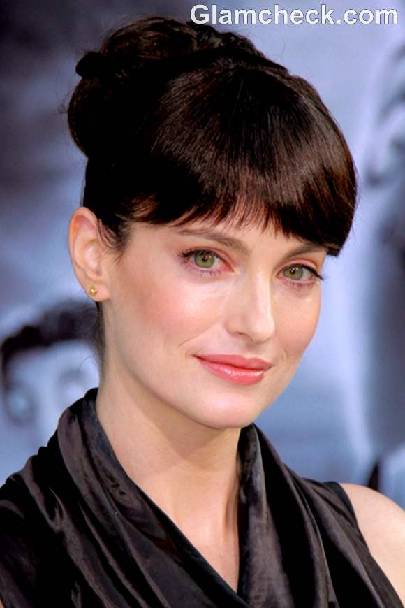 Alex Lombard Angelic in Blunt Bangs and Classy Bun