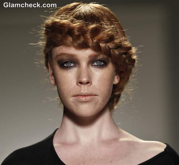 Jackie Fraser-Swan Spring Summer 2013 Messy Milkmaid Braid Bold Smokey Eyes