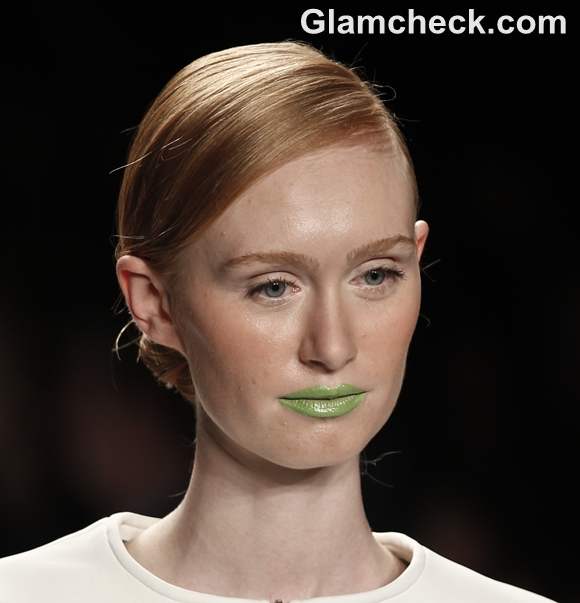 Makeup Trends Spring/Summer 2013: Bright Neon Green & Yellow Lip color