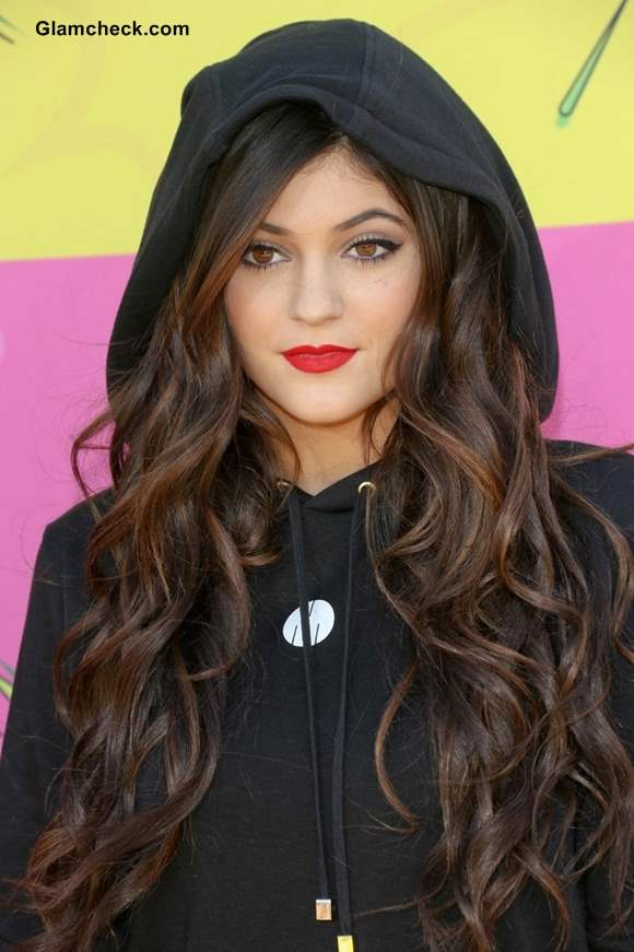 Kylie Jenner Hairstyle at Nickelodeon Annual Kids Choice Awards 2013