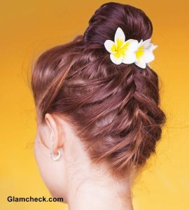 Hairstyle DIY - Front and Back French Braid Top knot