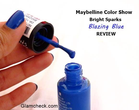 Color Show Nailpolish - Blazing Blue Review
