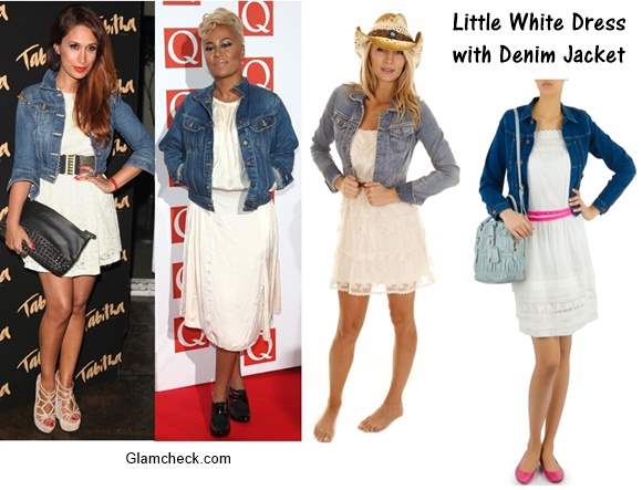 Little White Dress with Denim Jacket – Styling
