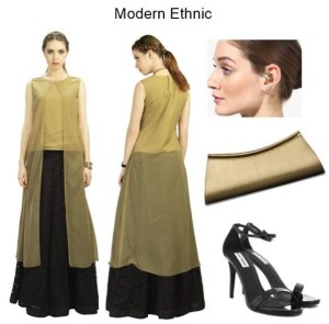 Styling Modern Ethnic Admyrin Chiffon Wrap Kurti