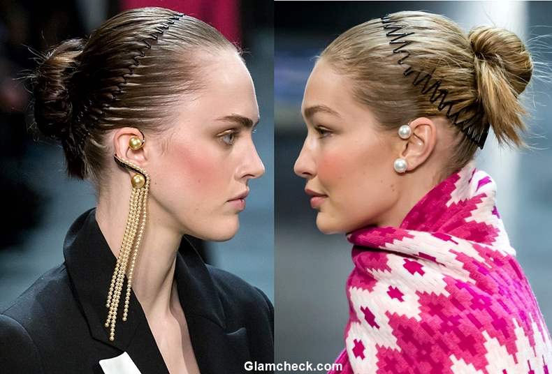 Hair Trends 2018 -The Comb Headbands at Prabal Gurung FW 2018