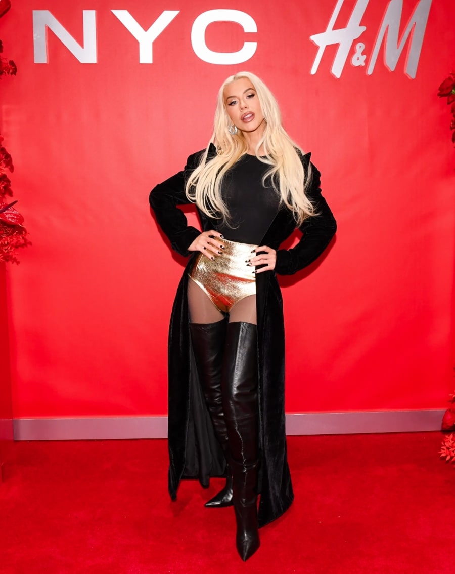 Christina Aguilera 2024 at H-M Times Square Flagship Reopening