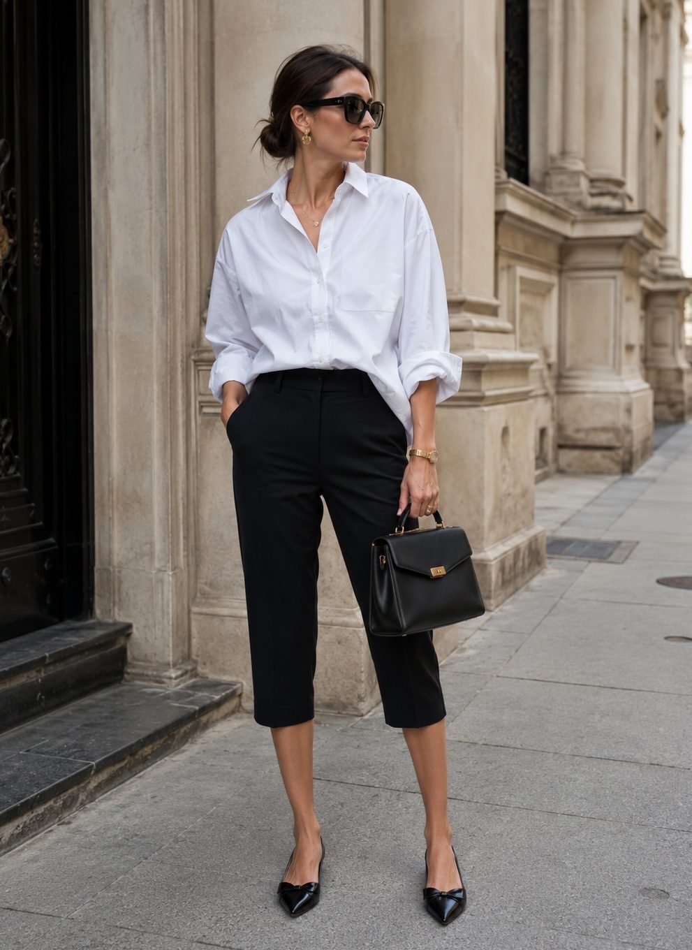 Capri Pants Styling polished look