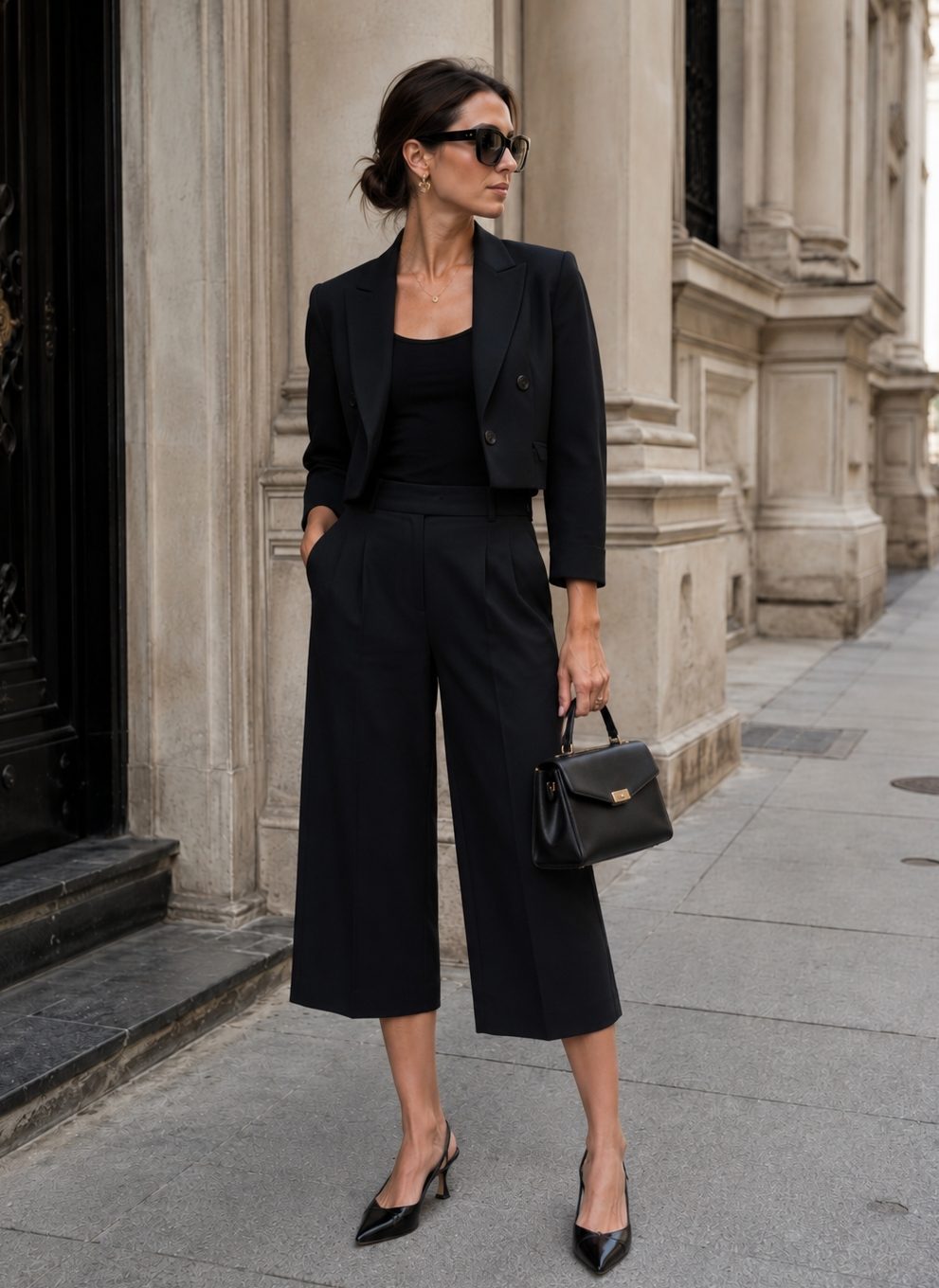 Wide Legged Capri Pants Styling